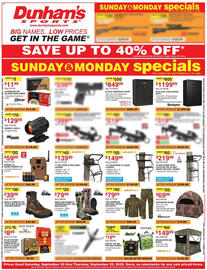 Dunham's Sports weekly ad week 38 Page 1