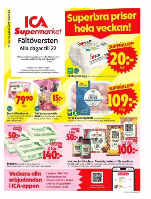 ICA Supermarket reklamblad (giltig till och med 28-09)