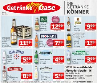 Getränke Oase Prospekt woche 39 Seite 1