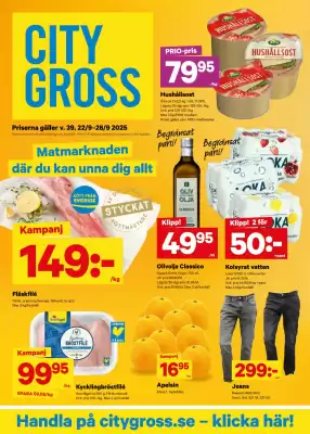 City Gross reklamblad (giltig till och med 28-09)