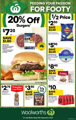 Woolworths catalogue (valid until 30-09)