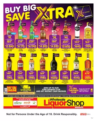 Shoprite Liquor catalogue (valid until 5-10)