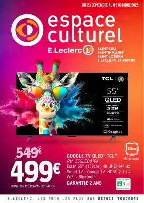 Catalogue E.Leclerc Espace Culturel (valable jusqu'au 5-10)