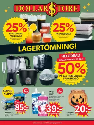 DollarStore annonsblad (giltig till och med 28-09)