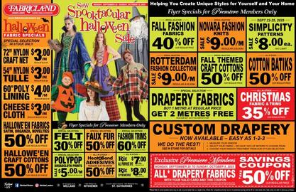 Fabricland flyer week 39 Page 1