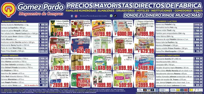 Catálogo Gomez Pardo (válido hasta 26-09)