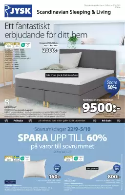 JYSK reklamblad (giltig till och med 5-10)