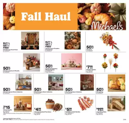 Michaels flyer (valid until 26-09)