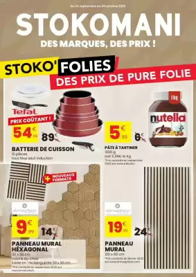Catalogue Stokomani (valable jusqu'au 5-10)
