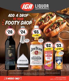 IGA Liquor catalogue Page 1