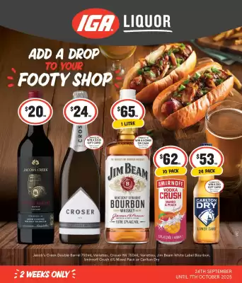 IGA Liquor catalogue (valid until 7-10)