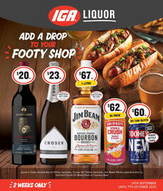IGA Liquor catalogue Page 1
