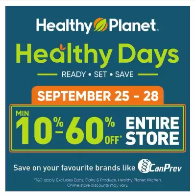 Healthy Planet flyer