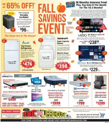 ABC Warehouse weekly ad (valid until 27-09)