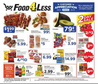 Food 4 Less weekly ad week 39 Page 1