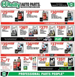 O'Reilly Auto Parts weekly ad Page 1
