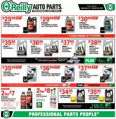 O'Reilly Auto Parts weekly ad (valid until 28-10)