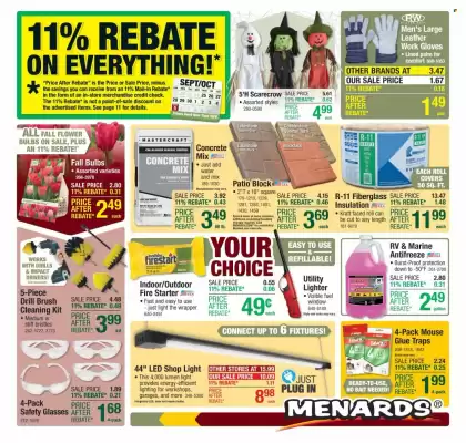 Menards weekly ad