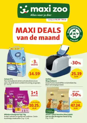 Maxi Zoo folder (geldig t/m 4-11)