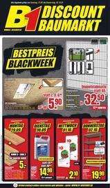 B1 Discount Baumarkt Prospekt woche 39 Seite 1