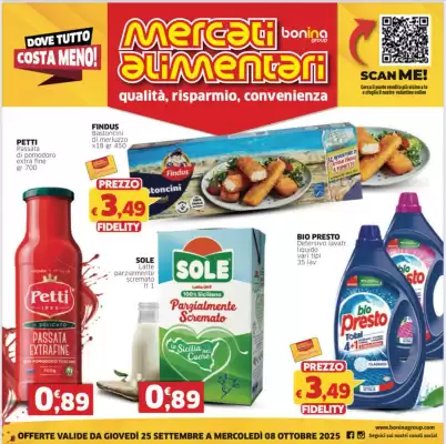 Volantino Mercati Alimentari (valido fino al 8-10)