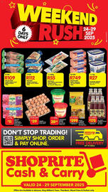 Shoprite catalogue week 39 Page 1
