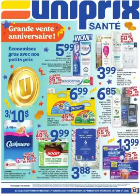 Uniprix flyer