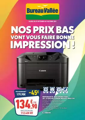 Catalogue Bureau Vallée (valable jusqu'au 18-10)