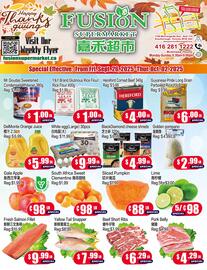 Fusion Supermarket flyer week 39 Page 1