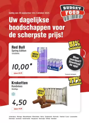 Budget Food folder (geldig t/m 2-10)