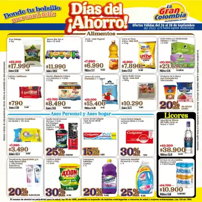 Catálogo La Gran Colombia (válido hasta 28-09)