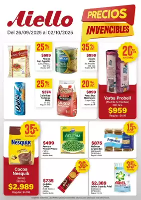 Catálogo Supermercados Aiello (válido hasta 2-10)
