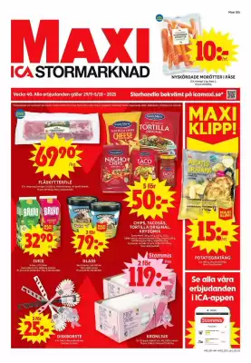 ICA Maxi reklamblad (giltig till och med 5-10)
