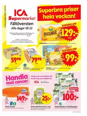 ICA Supermarket reklamblad (giltig till och med 5-10)