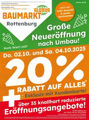 Globus Baumarkt Prospekt (gültig bis 4-10)