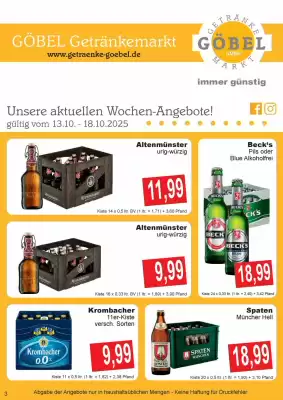 Getränke Göbel Prospekt (gültig bis 18-10)