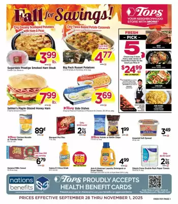 Tops weekly ad (valid until 1-11)