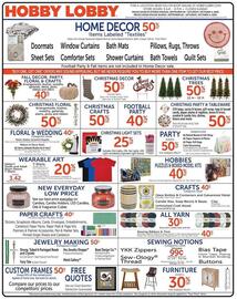 Hobby Lobby weekly ad week 40 Page 1
