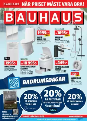 Bauhaus reklamblad (giltig till och med 12-10)