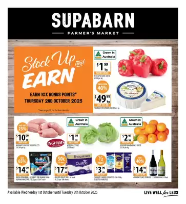 Supabarn catalogue (valid until 8-10)