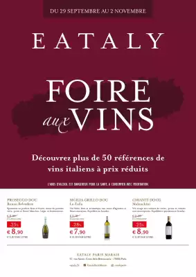 Catalogue Eataly (valable jusqu'au 2-11)