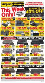 Surplus Furniture flyer week 40 Page 1