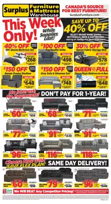 Surplus Furniture flyer (valid until 7-10)