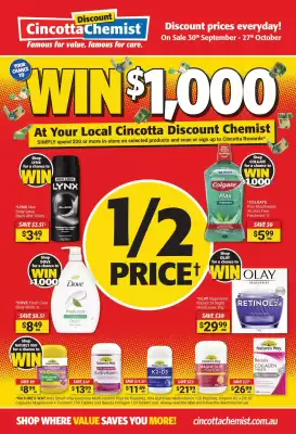 Cincotta Chemist catalogue (valid until 27-10)