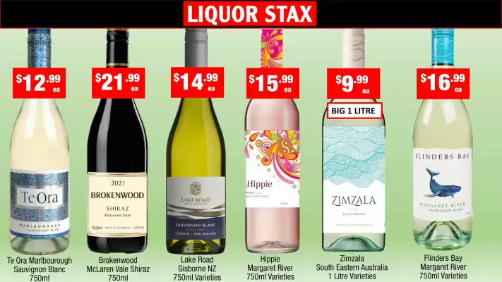Liquor Stax catalogue (valid until 7-10)