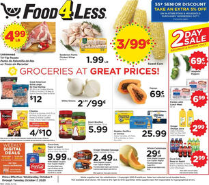 Food 4 Less weekly ad week 40 Page 1