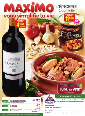 Catalogue Maximo (valable jusqu'au 31-10)