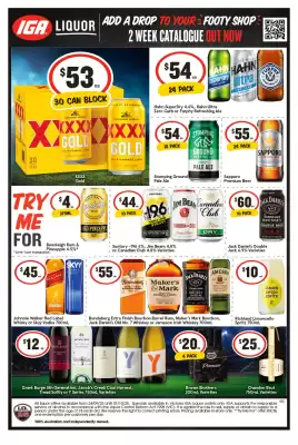 IGA Liquor catalogue (valid until 7-10)