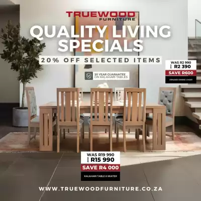 True Wood Furniture catalogue (valid until 13-10)