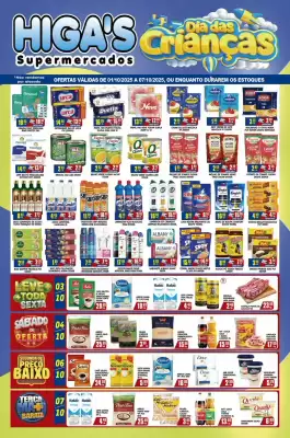 Folheto Higa's Supermercado (válido até 7-10)